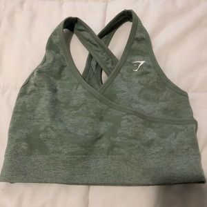 Gymshark camo mint size M sports bra